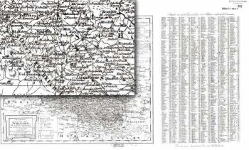 Reprint Mapa XXVII - Franz Ludwig Gussefeld 1806