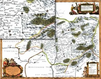 Reprint Mapa V - Jonas Scultetus 1639-1641