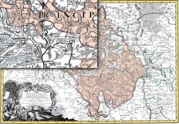 Mapa XVII - J. W. Wieland, M. von Schubart 1736