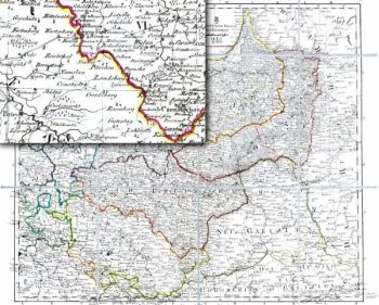 Reprint Mapa XXV - Daniel Friedrich Solzmann 1800