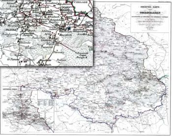 Reprint Mapa XL - Industrie-Karte von Oberschlesien 1861