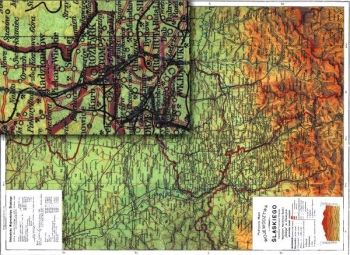 Reprint Mapa XLIX - Franciszek Popiołek 1923